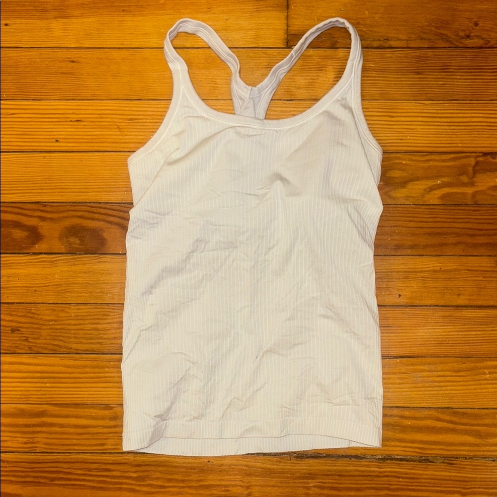 Light gray Ribbed Tank Top